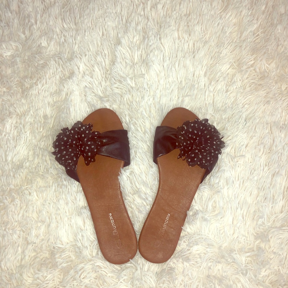 Adorable polka dot sandals